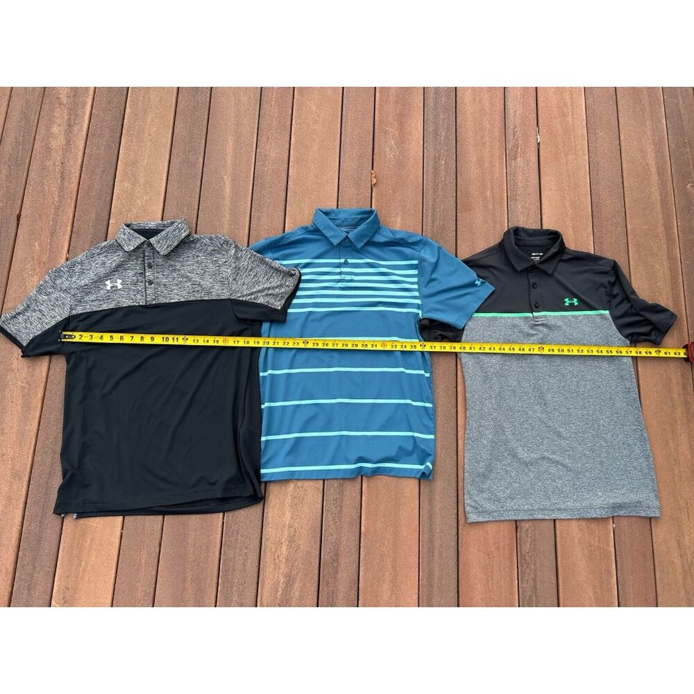 Under Armour Playoff Polo & Loose/Coupe Short Sleeve Men’s LOT - Size SMALL